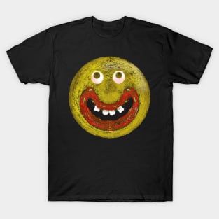 Emoji Goofy Pixel Smile Face T-Shirt